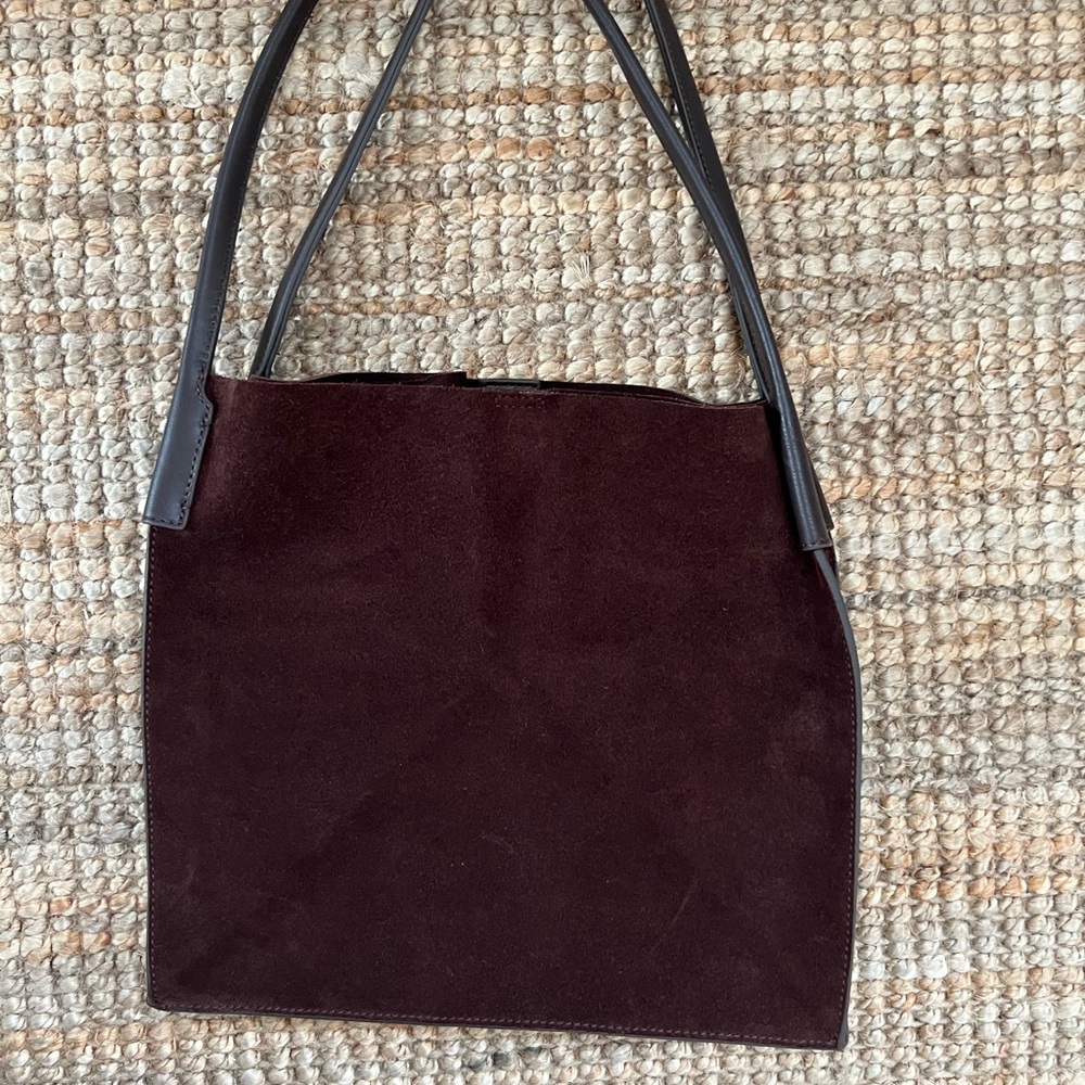 Stylish Brown Suede Women's Tote, NEW